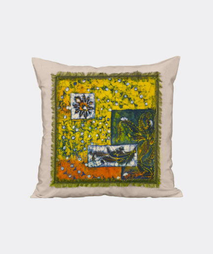 Batik Pillowcase: Hatai - Made on Raw Silk Fabric