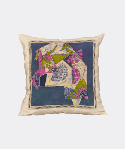 Batik Pillowcase: Carnation - Made on Raw Silk Fabric