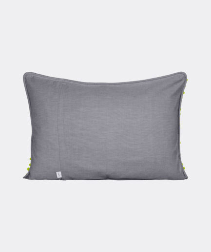 Marbled Pillow Cover: Green Battal - Made on Raw Cotton Fabric