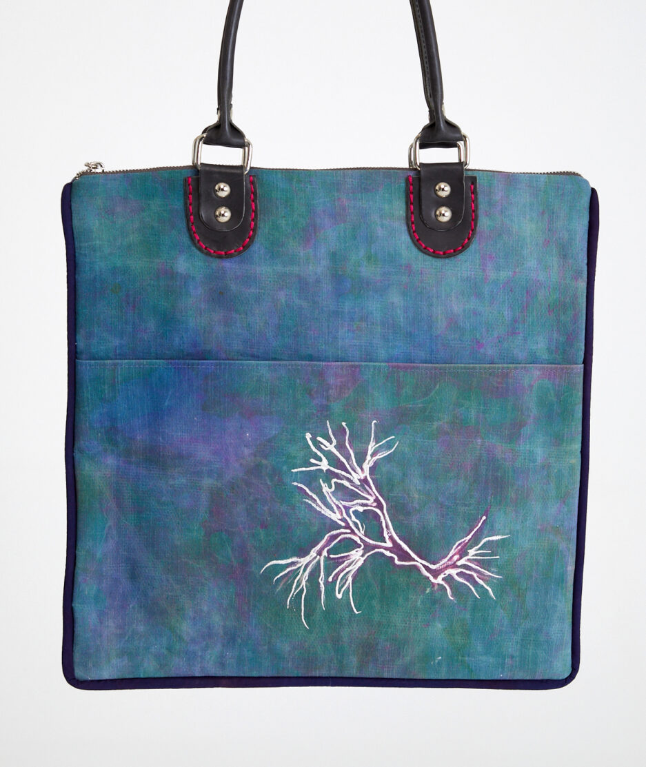 Batik Shoulder Bag: Rhythm of Nature - Made on Silk Cotton Fabric