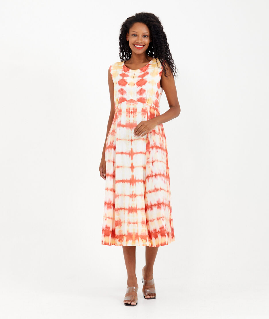 Batik Dress: Shibori - Made on Cotton Fabric