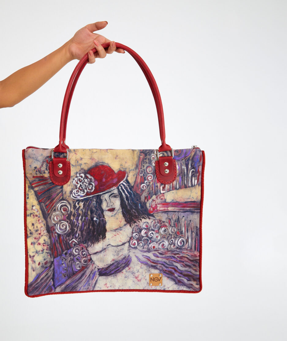 Batik Shoulder Bag: Vintage Dreams - Made on Cotton Fabric
