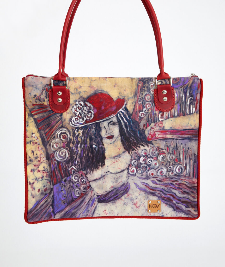 Batik Shoulder Bag: Vintage Dreams - Made on Cotton Fabric
