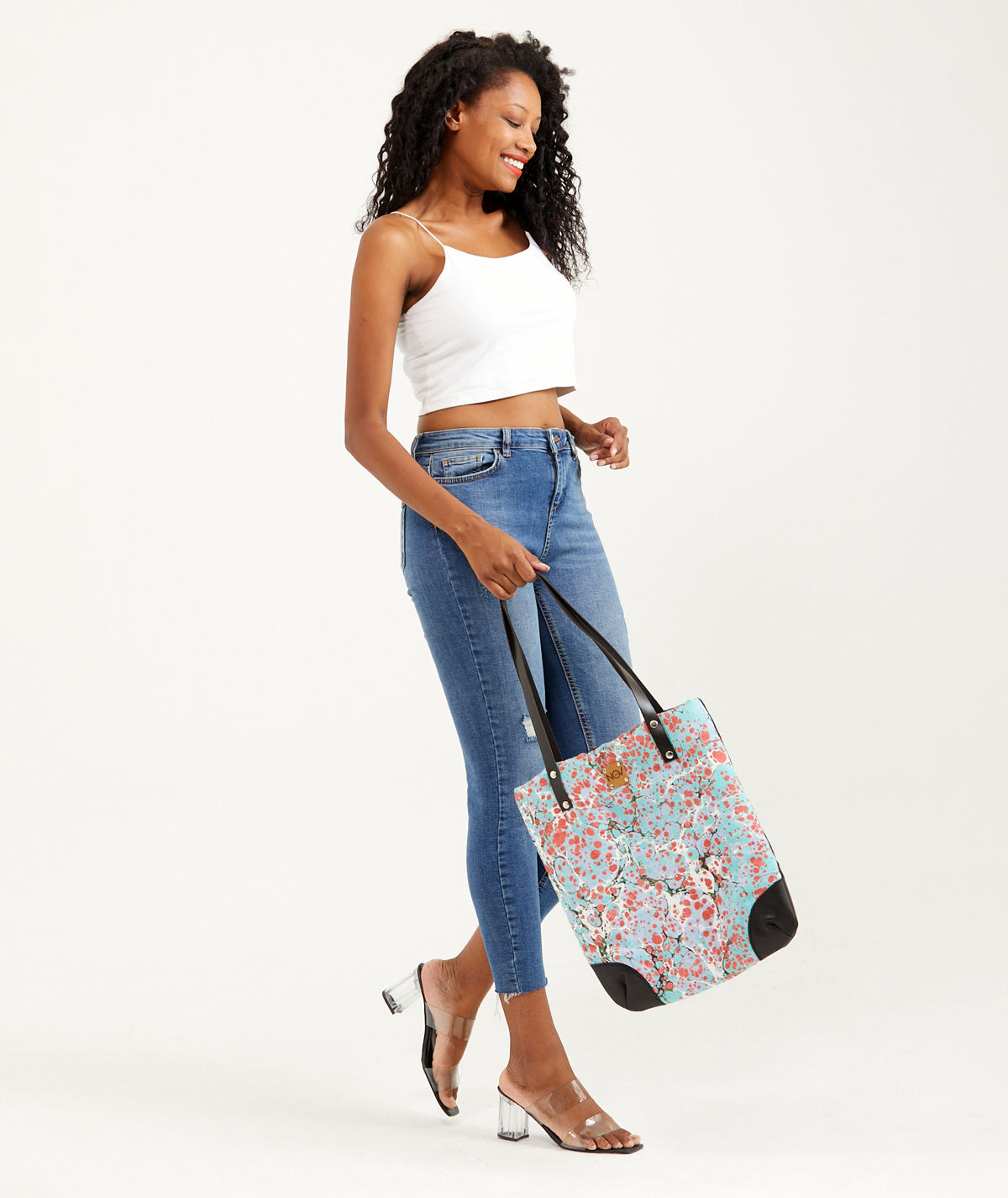 marbled-shoulder-bag-spring-on-cotton-fabric-02 Marbled Shoulder Bag: Spring - Made on Cotton Fabric