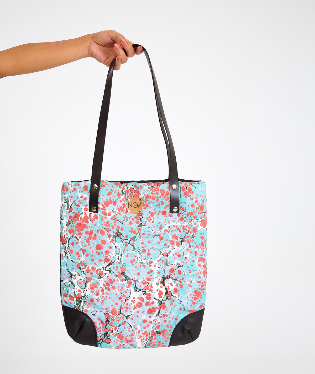 marbled-shoulder-bag-spring-on-cotton-fabric-03 Marbled Shoulder Bag: Spring - Made on Cotton Fabric