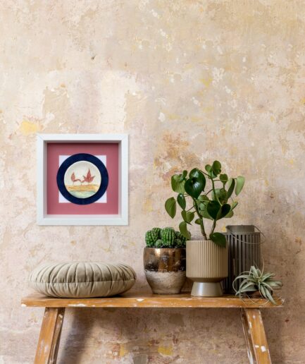 Wall Decor: Cold Ceramic Plate - Natural Leaf