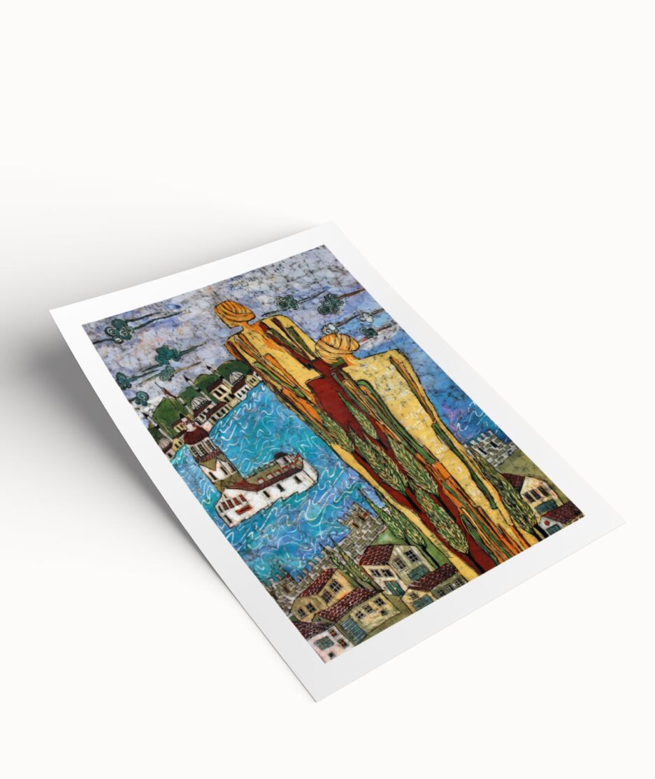 Cotton Paper Printing: Waxed Batik – SKU 0009